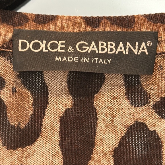 Dolce and Gabbana animal print silk cardigan - Picture 5 of 8